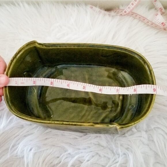 Ungemach USA made green midcentry modern planter - Picture 3 of 5